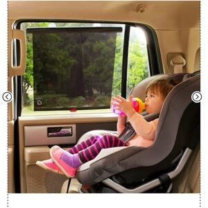 Black Car Window Sun Shade for Kids